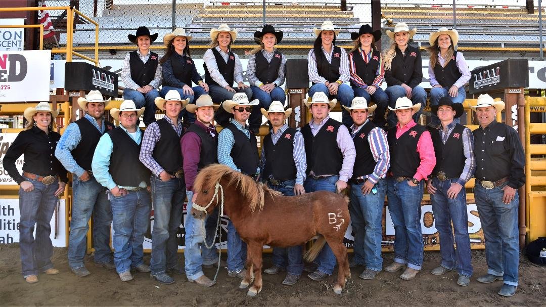 The East Mississippi Community College rodeo team before they hosted the Annual Intercollegiate Rodeo earlier this season in Meridian.