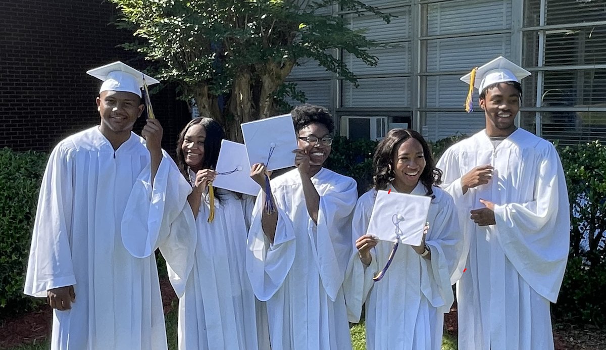 Kemper County High School will be holding graduation ceremonies at East Mississippi Community College starting at 7 p.m. Among those graduating will be from left, Ishmael Naylor, Ke'Mya Cole, Jaliyah Bennamon, Chantel Stringfellow and James Granger.