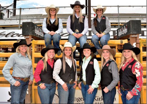 The EMCC women’s and men’s rodeo teams.