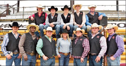 The EMCC women’s and men’s rodeo teams.