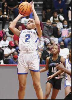 Kemper County's Zariyah Moss (2) shoots a layup against Quitman in Sam Dale Tournament action.